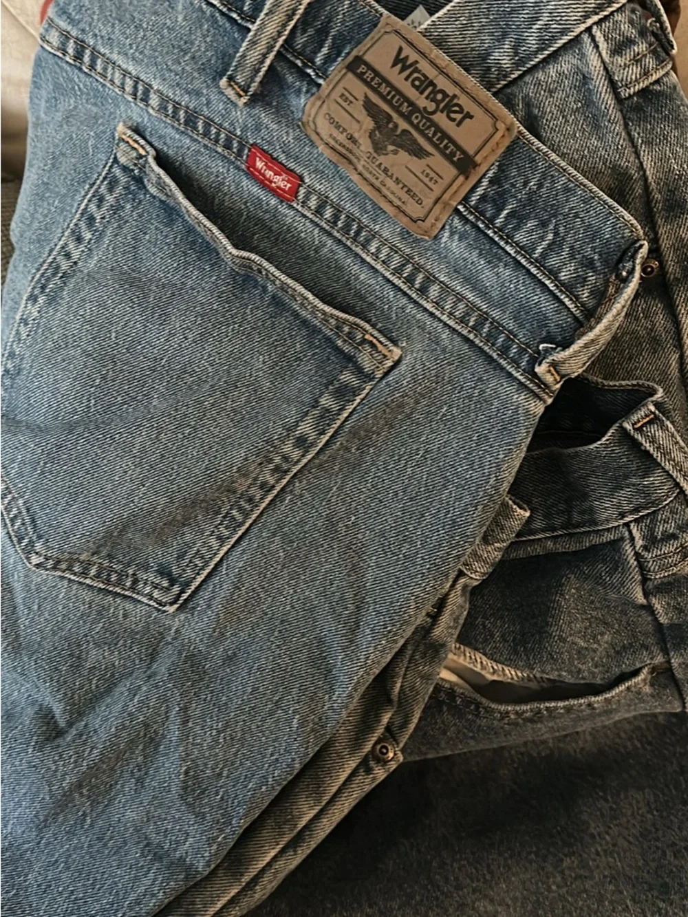 Wrangler Men’s 48x30 Blue Denim Jeans - Set of 3